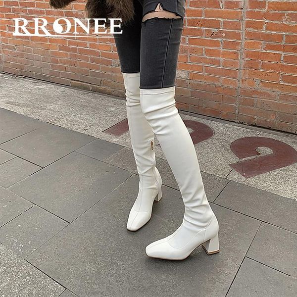 boots high knee-high female 2021 winter rice white thick with thin elastic little knight, Black
boots high knee-high female 2021 winter rice white thick with thin elastic little knight, Black