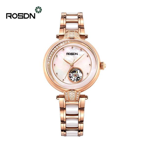 wristwatches rosdn genuine watch ladies hollow automatic mechanical female fashion trend ceramic waterproof, Slivery;brown
wristwatches rosdn genuine watch ladies hollow automatic mechanical female fashion trend ceramic waterproof, Slivery;brown