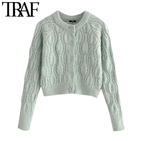 traf women fashion button-up cropped cable-knit cardigan sweater vintage o neck long sleeve female outerwear chic, White
traf women fashion button-up cropped cable-knit cardigan sweater vintage o neck long sleeve female outerwear chic, White