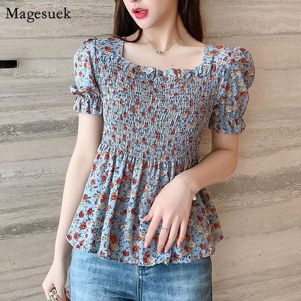 women's blouses & shirts vintage casual summer chiffon womens floral printed harajuku blouse woman clothes korean camisas mujer 15, White
women's blouses & shirts vintage casual summer chiffon womens floral printed harajuku blouse woman clothes korean camisas mujer 15, White