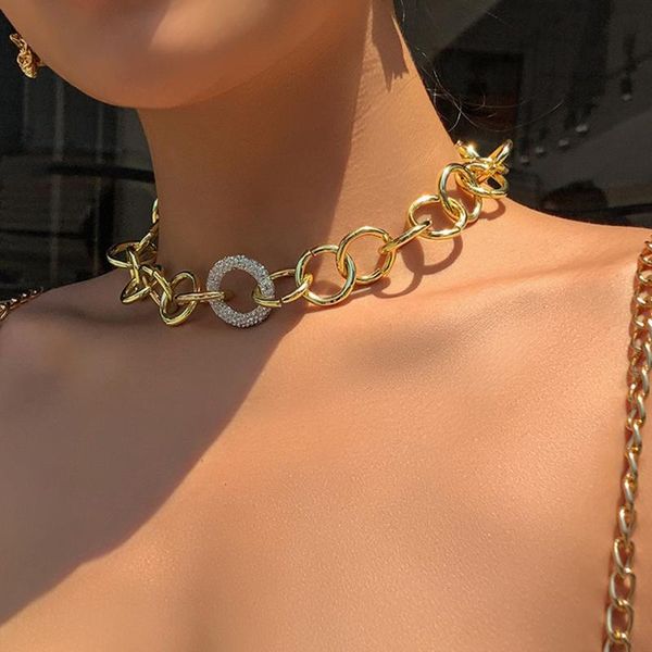 chokers phyanic round cycle necklace female rhinestone collar necklaces link chain choker jewelry gifts collier femme wholesale, Golden;silver
chokers phyanic round cycle necklace female rhinestone collar necklaces link chain choker jewelry gifts collier femme wholesale, Golden;silver