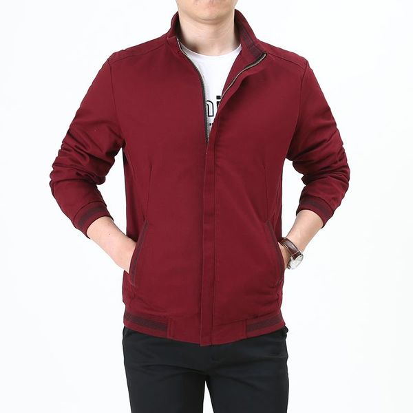 men's jackets slim fit solid mens bomber jacket nice spring autumn male baseball thin brand casual coat windbreaker, Black;brown
men's jackets slim fit solid mens bomber jacket nice spring autumn male baseball thin brand casual coat windbreaker, Black;brown