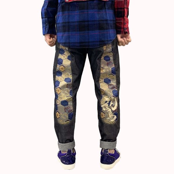 european and american designers summer thin star same jeans men's slim small straight patch hole beggar pants retro hn31, Blue
european and american designers summer thin star same jeans men's slim small straight patch hole beggar pants retro hn31, Blue
