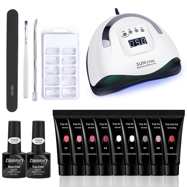 set lamp 15ml quick building new nail polish gel for extension tool kit all new
set lamp 15ml quick building new nail polish gel for extension tool kit all new