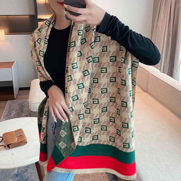 design imitation cashmere decorative air conditioning shawl versatile tassel women's warm bib 2021 autumn long scarf, Blue;gray
design imitation cashmere decorative air conditioning shawl versatile tassel women's warm bib 2021 autumn long scarf, Blue;gray