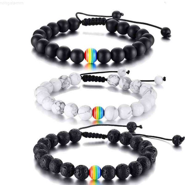 zorcvens rainbow bead bracelet pride natural stone strand couple bracelets male female lgbt handmade jewelry charms bangle, Red;brown
zorcvens rainbow bead bracelet pride natural stone strand couple bracelets male female lgbt handmade jewelry charms bangle, Red;brown