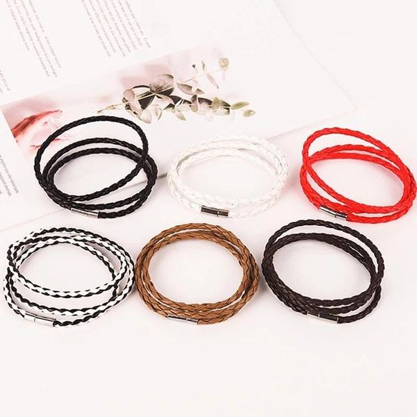 charm bracelets fashion 100% genuine braided leather bracelet men women magnetic clasps pulseras male female jewelry, Golden;silver
charm bracelets fashion 100% genuine braided leather bracelet men women magnetic clasps pulseras male female jewelry, Golden;silver