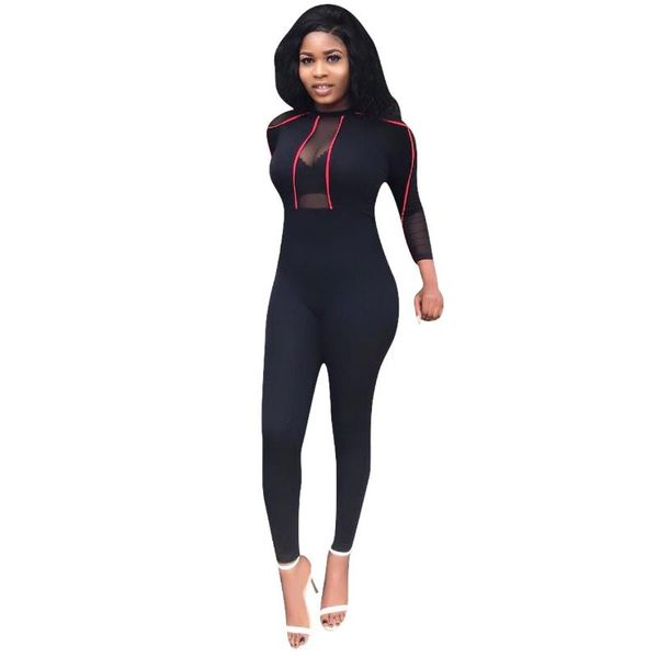 women's jumpsuits & rompers 2021 women mesh see though patchwork black long sleeve skinng leggings bodycon club jumpsuit romper playsui, Black;white
women's jumpsuits & rompers 2021 women mesh see though patchwork black long sleeve skinng leggings bodycon club jumpsuit romper playsui, Black;white