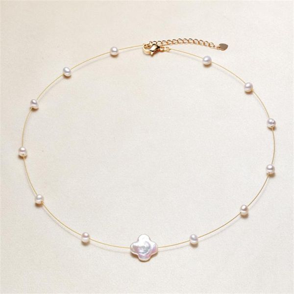 chokers fashion natural freshwater pearl necklace clover shaped baroque sky star style, Golden;silver
chokers fashion natural freshwater pearl necklace clover shaped baroque sky star style, Golden;silver