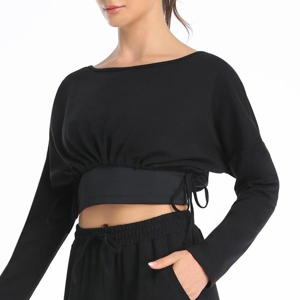 yoga outfit vutru casual solid long sleeve crop women pullover side drawstring sweatshirt ruched black t-shirt shirt clothing
yoga outfit vutru casual solid long sleeve crop women pullover side drawstring sweatshirt ruched black t-shirt shirt clothing