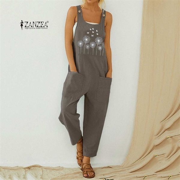 zanzea plus size overalls women summer floral printed jumpsuits vintage cotton linen rompers casual dungarees suspenders trouser, Black;white
zanzea plus size overalls women summer floral printed jumpsuits vintage cotton linen rompers casual dungarees suspenders trouser, Black;white