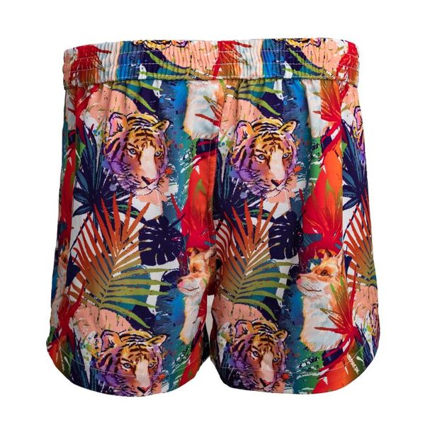 women's shorts recommend jungle tiger print 95%polyester 5%spandex smooth and comfortable sports quick-drying, White;black
women's shorts recommend jungle tiger print 95%polyester 5%spandex smooth and comfortable sports quick-drying, White;black