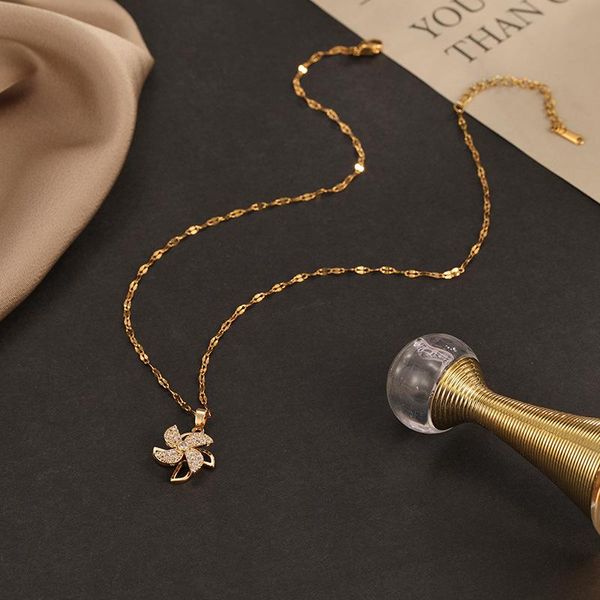 chains rotatable women's necklace windmill clavicle chain stainless steel, Silver
chains rotatable women's necklace windmill clavicle chain stainless steel, Silver