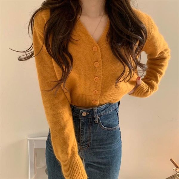 women's knits & tees orange v-neck cardigans coats femme outer wear autumn 2021 gentle lady office knitwear vintage elegant sweater, White
women's knits & tees orange v-neck cardigans coats femme outer wear autumn 2021 gentle lady office knitwear vintage elegant sweater, White