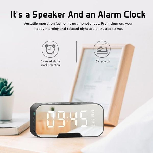 music table clock subwoofer supplies wireless ornaments bluetooth speaker multifunction with radio mirror alarm clock
music table clock subwoofer supplies wireless ornaments bluetooth speaker multifunction with radio mirror alarm clock