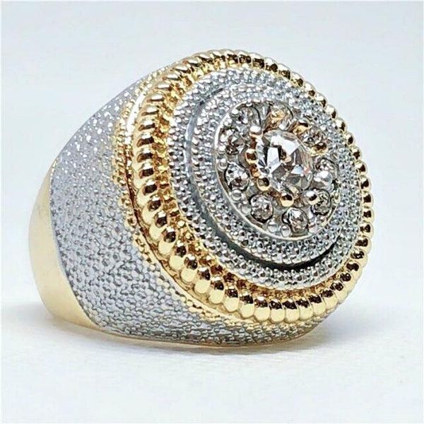 wedding rings gold ring inlaid with zircon european and american fashion men's jewelry, Slivery;golden
wedding rings gold ring inlaid with zircon european and american fashion men's jewelry, Slivery;golden