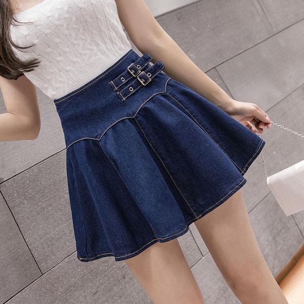 skirts mujer faldas 2021 spring summer women's mini denim skirt classic blue stretch high waist pleated jupe femme y77, Black
skirts mujer faldas 2021 spring summer women's mini denim skirt classic blue stretch high waist pleated jupe femme y77, Black