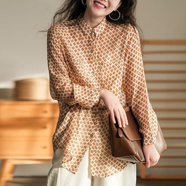 women's blouses & shirts johnature women vintage and print floral turn-down collar button spring 2021 lightweight soft, White
women's blouses & shirts johnature women vintage and print floral turn-down collar button spring 2021 lightweight soft, White