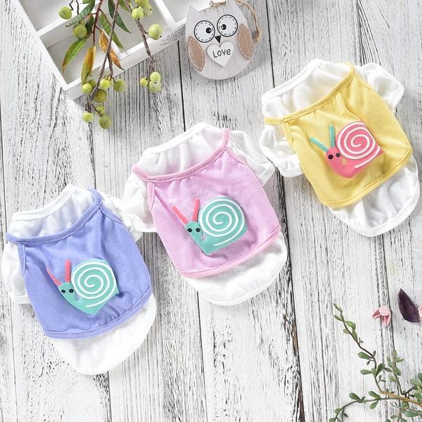 dog apparel cute snails t-shirt for cooling summer pet outfit clothing puppies cat wholesale xs xxl pomeranian bull terrrier toys
dog apparel cute snails t-shirt for cooling summer pet outfit clothing puppies cat wholesale xs xxl pomeranian bull terrrier toys