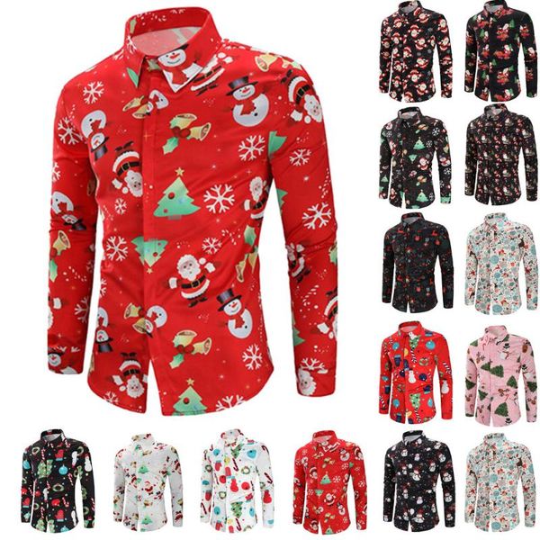 men's casual shirts autumn winter men christma long-sleeved lapel shirt fashion versatile multi-color santa single-breasted male cardig, White;black
men's casual shirts autumn winter men christma long-sleeved lapel shirt fashion versatile multi-color santa single-breasted male cardig, White;black