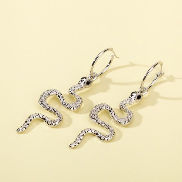 hoop & huggie personality punk rhinestone twisted snake earrings for women silver color alloy crazy animal statement jewelry, Golden;silver
hoop & huggie personality punk rhinestone twisted snake earrings for women silver color alloy crazy animal statement jewelry, Golden;silver