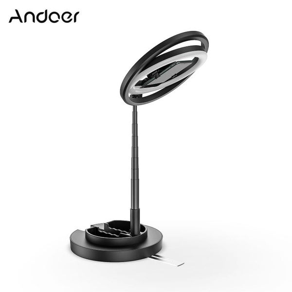 andoer jmt2 360° rotatable mini ring light selfie ring light pgraphy with stand mirror phone clip for live streaming
andoer jmt2 360° rotatable mini ring light selfie ring light pgraphy with stand mirror phone clip for live streaming