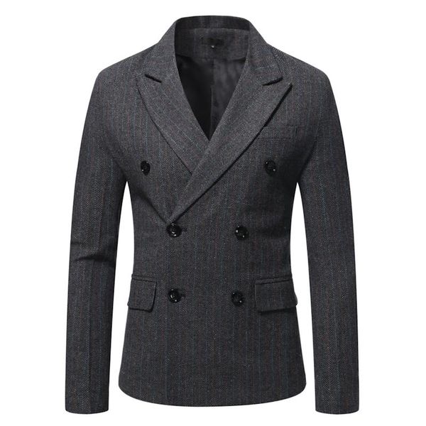 men's suits & blazers 2021 style men autumn winter arrival double-breasted casual blazer jacket, White;black
men's suits & blazers 2021 style men autumn winter arrival double-breasted casual blazer jacket, White;black
