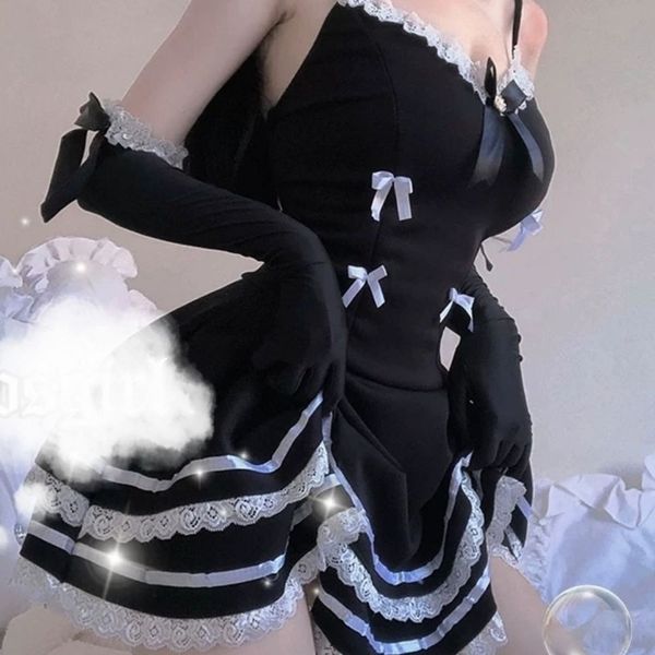 sexydresses for women maid dress slip kawaii maid cosplay costumes outfit lace night club dress women, Black;gray
sexydresses for women maid dress slip kawaii maid cosplay costumes outfit lace night club dress women, Black;gray