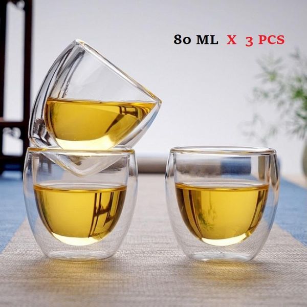 3 pcs/set 80 ml heat-resistant double wall glasses cups coffee glasses double bottom mug whiskey glass milk glass cups
3 pcs/set 80 ml heat-resistant double wall glasses cups coffee glasses double bottom mug whiskey glass milk glass cups