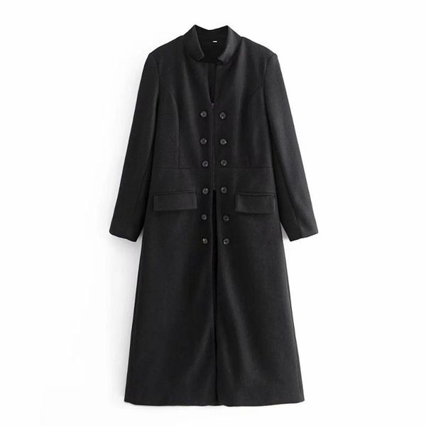 women's wool & blends 2021 fall winter women coat long elegant high street windbreaker warm outerwear parka jackets clothes outfits, Black
women's wool & blends 2021 fall winter women coat long elegant high street windbreaker warm outerwear parka jackets clothes outfits, Black