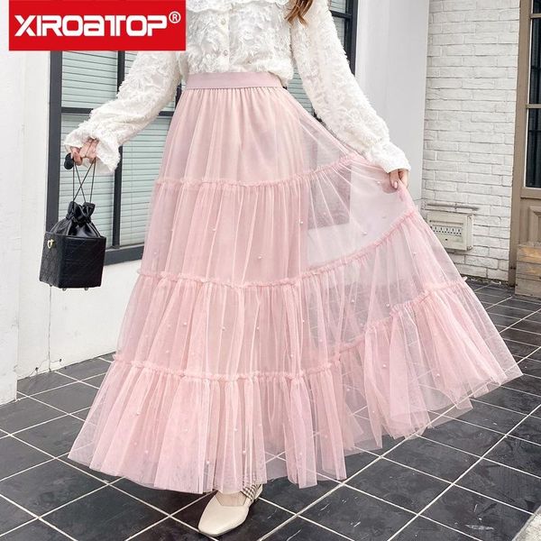 2021 spring romantic mesh skirt high waist mid-length skirt female elegant fashion casual streetwear a-line, Black
2021 spring romantic mesh skirt high waist mid-length skirt female elegant fashion casual streetwear a-line, Black