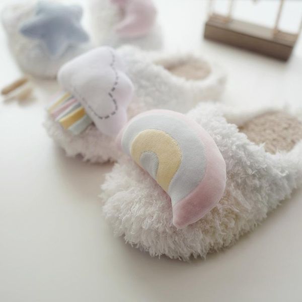 slipper 2021 autumn and winter soft three dimensional stars moon rainbow warm cotton slippers bottom mute home floor, Black;grey
slipper 2021 autumn and winter soft three dimensional stars moon rainbow warm cotton slippers bottom mute home floor, Black;grey