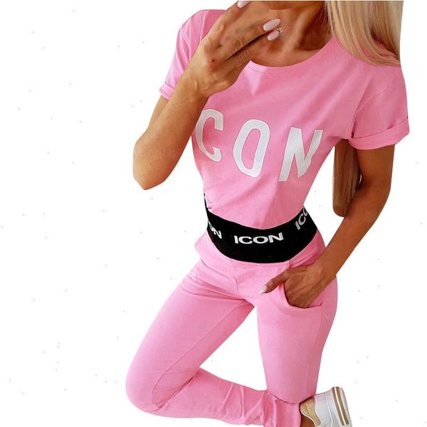 summer tracksuit 2pcs women set casual letter print t shirt jogger elastic pant 2 pieces sets women clothing suits female, Gray
summer tracksuit 2pcs women set casual letter print t shirt jogger elastic pant 2 pieces sets women clothing suits female, Gray