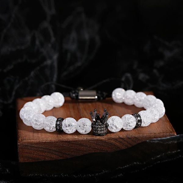 beaded, strands trendy white alabaster charm bracelet men luxury zircon black crown handmade bangles adjustable jewelry
beaded, strands trendy white alabaster charm bracelet men luxury zircon black crown handmade bangles adjustable jewelry