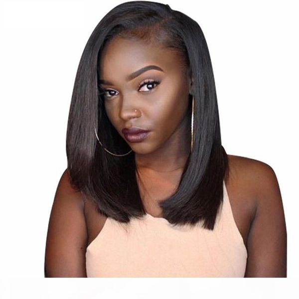 360 frontal full lace human hair wigs pre plucked short cut 100 percent brazilian remy hair 360 lace front bob wigs side part, Black;brown
360 frontal full lace human hair wigs pre plucked short cut 100 percent brazilian remy hair 360 lace front bob wigs side part, Black;brown