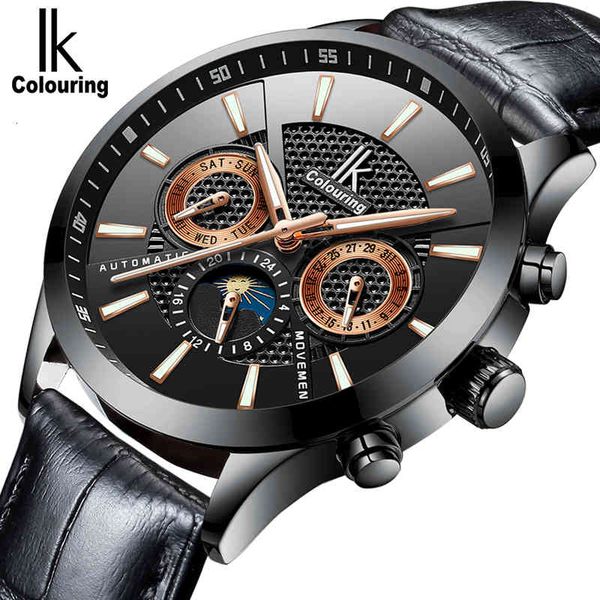 i colouring luxury men's watches lighting clock watertight automatic mechanical men multifunctional fashion black, Slivery;brown
i colouring luxury men's watches lighting clock watertight automatic mechanical men multifunctional fashion black, Slivery;brown