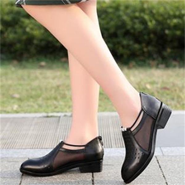 sandals mesh shoes women's summer large versatile casual flat single soft leather hole round head hollow breathable, Black
sandals mesh shoes women's summer large versatile casual flat single soft leather hole round head hollow breathable, Black