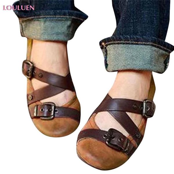 sandals louluen 2021 women vintage flat bottom beach shoes belt buckle ankle character plus size 35- 43 drop #0520, Black
sandals louluen 2021 women vintage flat bottom beach shoes belt buckle ankle character plus size 35- 43 drop #0520, Black