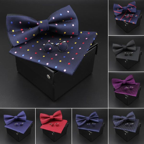 neck ties solid polyester dots bowtie handkerchief cufflinks set men fashion butterfly party wedding bowties without box novelty gift, Blue;purple
neck ties solid polyester dots bowtie handkerchief cufflinks set men fashion butterfly party wedding bowties without box novelty gift, Blue;purple