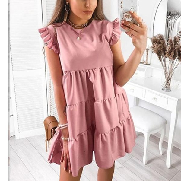 2021 New Sexy Ruffle Short Sleeve Women Summer O-neck Ruched Line Holiday Sun Robe RR6S, Black;gray
2021 New Sexy Ruffle Short Sleeve Women Summer O-neck Ruched Line Holiday Sun Robe RR6S, Black;gray