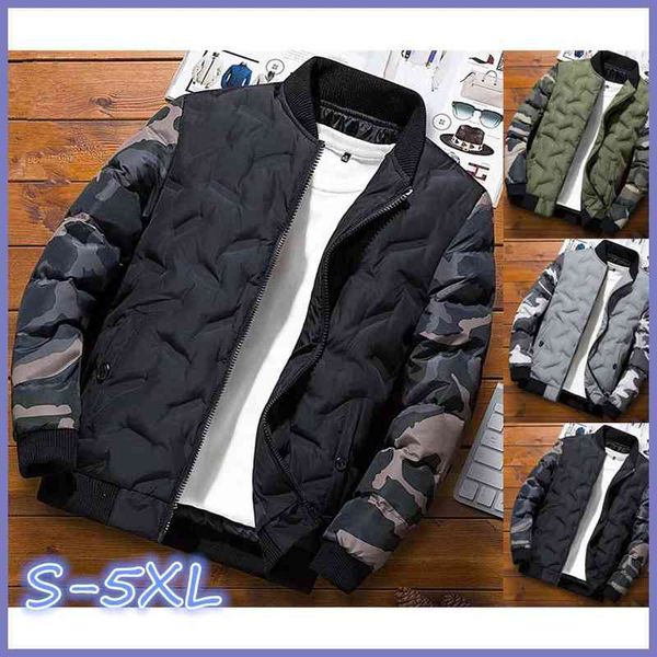 new men winter down cotton coats camouflage casual baseball uniforms ets, Black
new men winter down cotton coats camouflage casual baseball uniforms ets, Black