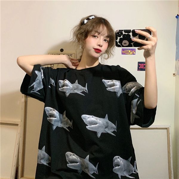 short-sleeved womens t-shirt loose casual oversized chucky clothes korean ulzzang harajuku t shirt vintage graphic tee top, White
short-sleeved womens t-shirt loose casual oversized chucky clothes korean ulzzang harajuku t shirt vintage graphic tee top, White