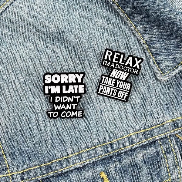 enamel brooches pin for women fashion dress coat shirt demin metal funny brooch pins badges promotion gift black letter i am late, Blue
enamel brooches pin for women fashion dress coat shirt demin metal funny brooch pins badges promotion gift black letter i am late, Blue