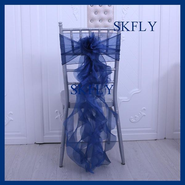 ch098x beautiful wedding party organza frilly navy blue curly willow chair sash
ch098x beautiful wedding party organza frilly navy blue curly willow chair sash