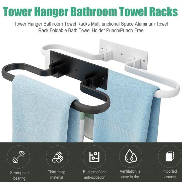 towel racks tower hanger bathroom multifunctional space aluminum rack foldable bath holder punch/punch-free
towel racks tower hanger bathroom multifunctional space aluminum rack foldable bath holder punch/punch-free