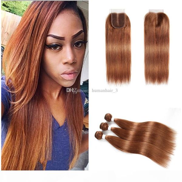 brazilian virgin hair color #30 light auburn straight bundles with lace closure brown hair extensions 3 bundle deals with closure, Black;brown
brazilian virgin hair color #30 light auburn straight bundles with lace closure brown hair extensions 3 bundle deals with closure, Black;brown