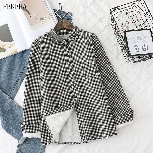 2021 new winter plaid shirts women blouses girls long sleeve college style female clothes thick veet warm outwear s1gg, White
2021 new winter plaid shirts women blouses girls long sleeve college style female clothes thick veet warm outwear s1gg, White