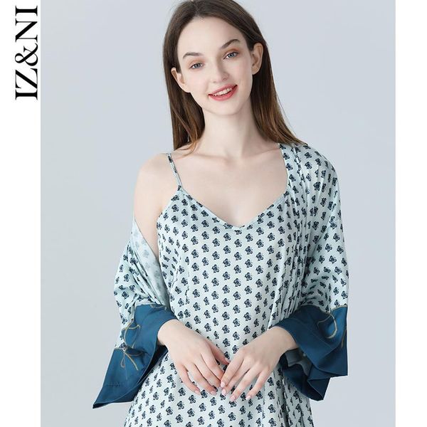 women's sleepwear iizzini 2021 robe female spring/summer ice butterfly printed silk condole cardigan two-piece bathrobe pajamas, Black;red
women's sleepwear iizzini 2021 robe female spring/summer ice butterfly printed silk condole cardigan two-piece bathrobe pajamas, Black;red