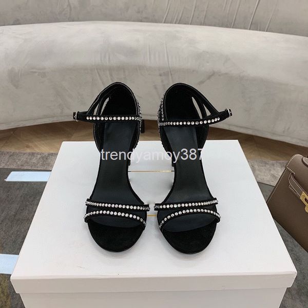 dress shoes high-heeled sandals women's summer fashion temperament wind glittering square head with and thin heels, Black
dress shoes high-heeled sandals women's summer fashion temperament wind glittering square head with and thin heels, Black