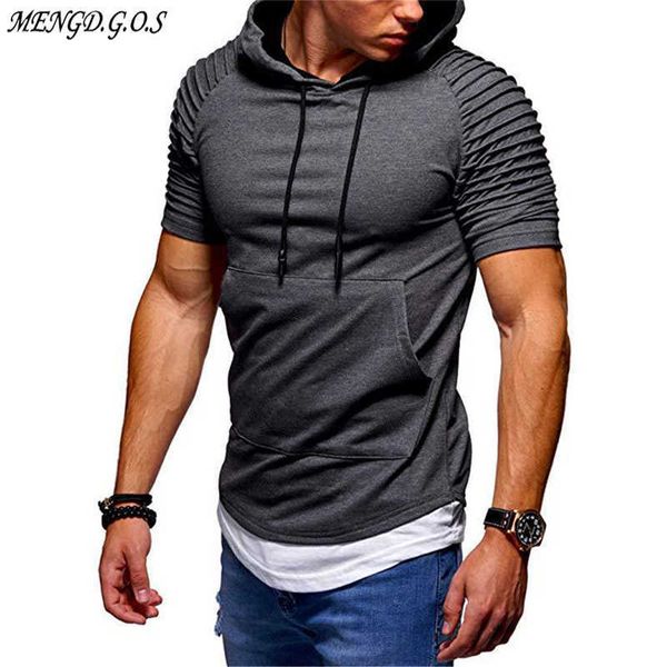 fashion short sleeve men's hoodie casual street wear pullover solid color sweatshirt jogger brand men's wear t200614, Black
fashion short sleeve men's hoodie casual street wear pullover solid color sweatshirt jogger brand men's wear t200614, Black